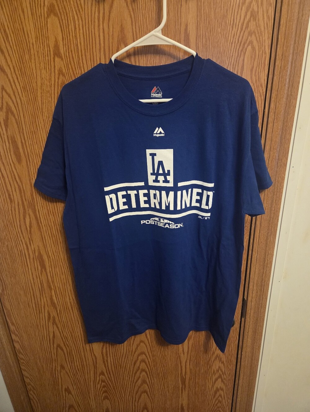 Majestic Los Angeles Dodgers Postseason Shirt Sz Large Men's NWOT MLB
